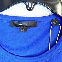 Vince Men’s Blue Short Sleeve Round Neck T-Shirt Size M