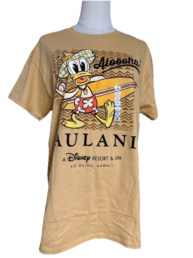 Hawaii Aulani Disney Resort Spa Aloha Donald Duck Medium T-shirt Short Sleeve