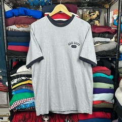 Y2K Old Navy Skater Grunge Ringer Blue T Shirt Size Large