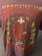 Smashing Pumpkins Gish T-Shirt S/M Mens Maroon Grunge Band Distressed Oversized