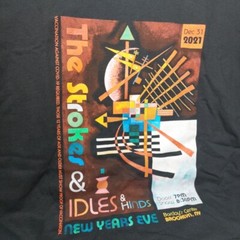 The Strokes Concert T-Shirt Size L New Years Eve 2021 Brooklyn New York Tour Tee