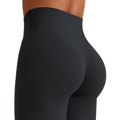 Workout Leggings Womens No Front Seam Straight Leggings 31.5″ High Waist Butt…