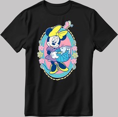 Disney Minnie Mouse Floral Rabbit Mirror T-Shirt Size S-5XL