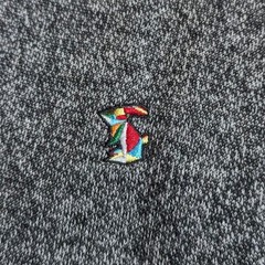 Paul Smith Striped Polo Sweatshirt Charcoal M 100% Cotton Japan For 14+