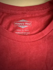 Hard Seltzer Happy Dad Full Send Graphic T-Shirt Men’s Large Red Nelk Boys