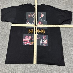Def Leppard XL Shirt Black Band Cotton Short Sleeve GUC