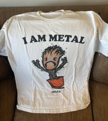 “I Am Metal” Baby Groot Graphic T-shirt- XL