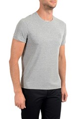 Roberto Cavalli “SPORT” Men’s Gray Embellished Stretch T-Shirt US 2XL IT 56