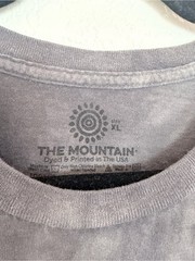 Vintage-Style The Mountain Bald Eagle American Flag Tie Dye T-Shirt Gray XL
