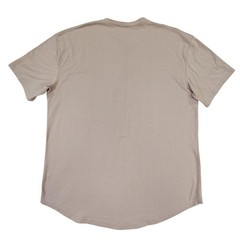 BYLT Drop Cut Henley Mens XXL Tan Excellent Short Sleeve Curved Hem Stretch