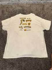 Thrasher Magazine Mens Size Large Vintage White T-Shirt. Awesome Grunge/Stain