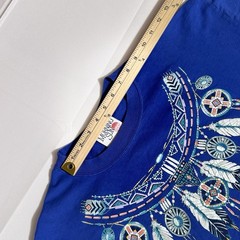 Morning Sun-Jerzees VTG Tee, Graphic, USA, 100% Combed Cotton, Blue, F/M, XL