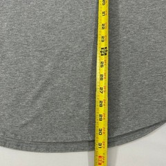 BYLT Shirt Mens XL Gray Drop Cut LUX Short Sleeve Athletic Fit Curved Hem Tee