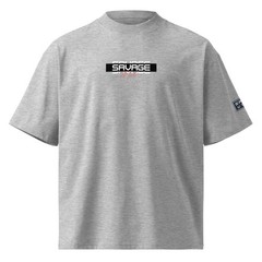 Unisex organic oversized high neck t-shirt