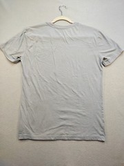 Brooklyn Cloth Mfg Co T-shirt Men Small Lt Gray Embroidered Logo BLESSED