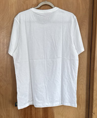 Puma Men’s Neymar JR BNA Logo Tee in White/Sand Dune Size L NWT