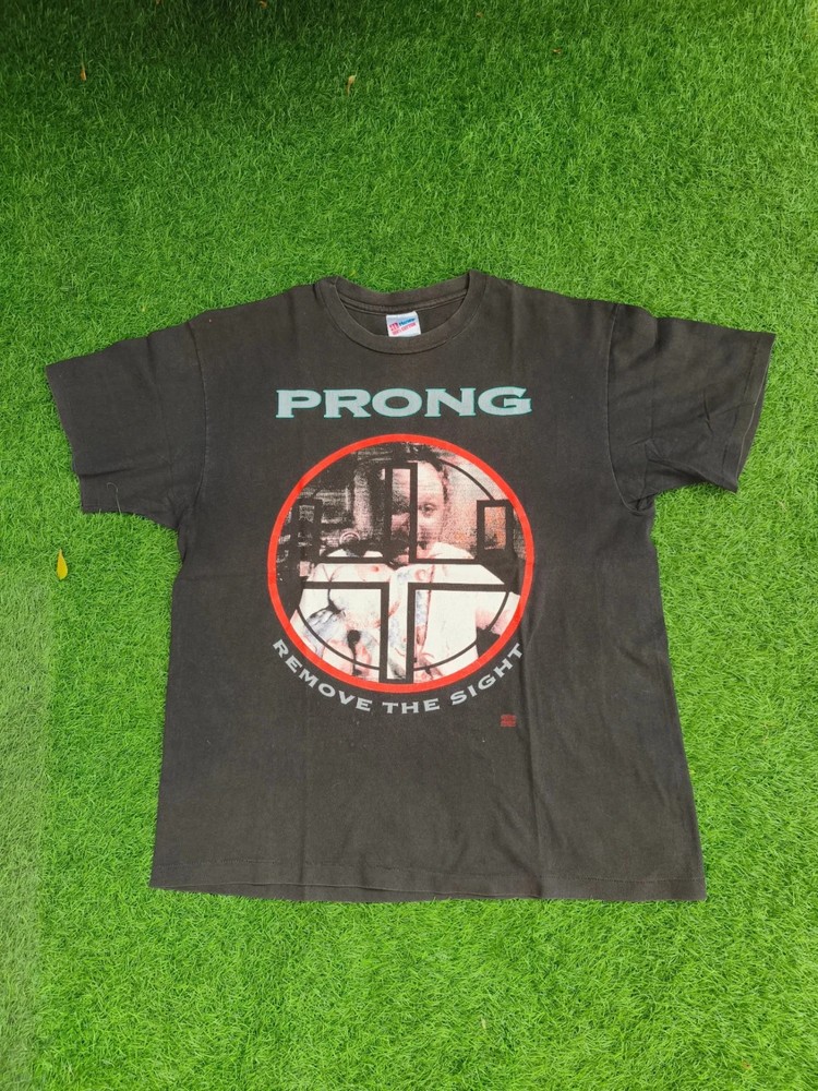 Vintage 90s Prong Remove The Sight Hanes T-shirt
