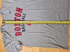 Nike Boston Red Sox T Shirt Mens L Gray MLB Baseball Athletic Cut Graphic Tee