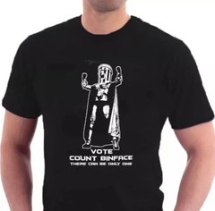 VOTE Count Binface T-shirt MP Politics Tee Sillytees