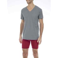 6-Pack, Assorted V-Neck T-Shirts, Antimicrobial, Long Length, Tag Free, S New ✔️