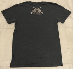 “Come and Take It” 7.62 Design Men’s Small T-Shirt Gray Bullet USA Flag Guns