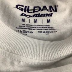 Gildan DryBlend 3 White Plain Short Sleeve Tee New without Tags