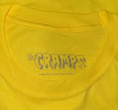 Authentic The Cramps Bad Music for Bad People Yellow Band T-Shirt badhabitmerch