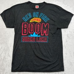 NBA Jam He’s on Fire Boom Shaka Laka Homage Tee XL fits smaller made in USA