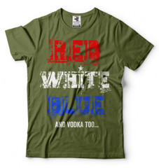 Red White Blue And Vodka Too Funny 4th of July Shirts Independence day Outfit