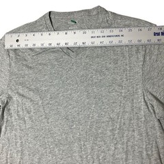 J Crew T-Shirt Mens M Gray Heather V-Neck Basic Washed Jersey Casual Minimalist