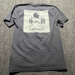 Carhartt Mens Relaxed Fit Pocket T-Shirt Gray Graphic 1889 Tee TK6148-M Small