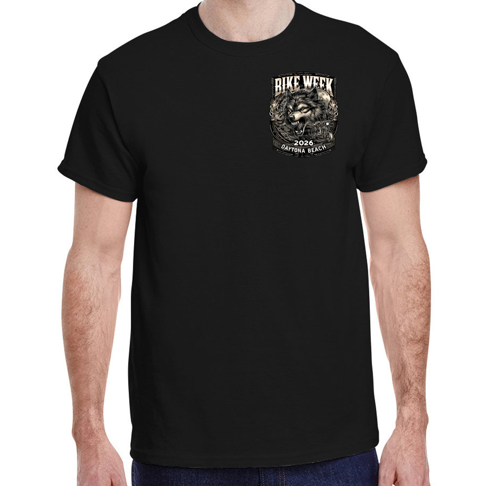 T-Shirt 2026 Bike Week Daytona Beach Wolf No Harley