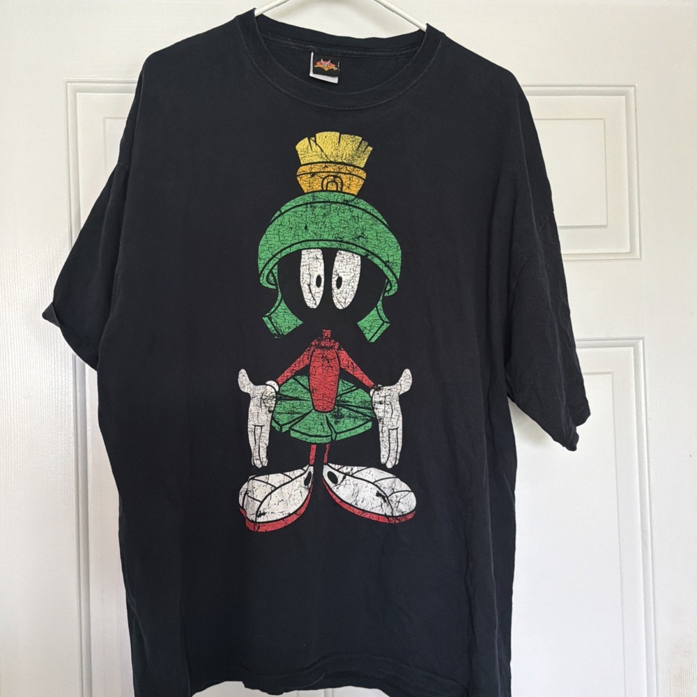 Vintage 1990’s Looney Tunes Marvin The Martian Tee Men’s Size XXL Space
