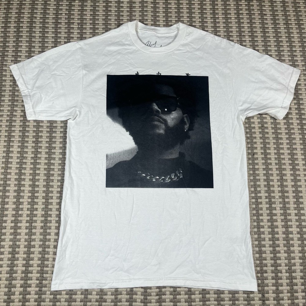 SAMPLE The Weeknd Photo Tee T Shirt Black White Men’s Sz L New
