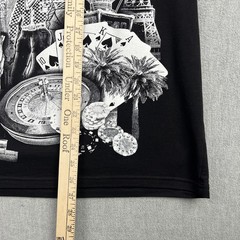 Las Vegas “City Of Lights” AOP T-Shirt Adult L Black & White All Over Print Y2K