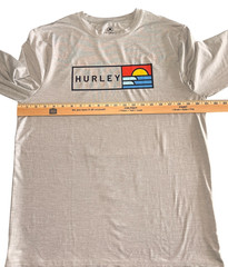 Hurley Long Sleeve Graphic Lightweight Cool Stretch Logo Tagless Men Medium NWOT