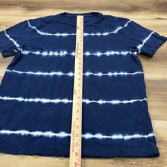 J.Crew T-Shirt Mens Medium Tie Dye Cotton Regular Fit Navy Blue Summer Casual