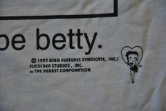 VTG NWOT Be Sexy Sweet Just Betty Boop Shirt Deadstock Large L 20326KS