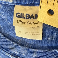 Gildan Cotton Tee Mens XL Blue Tucson AZ Butterfly Graphic Vintage Acid Wash