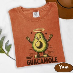 Holy Guacamole Avocado Shirt, Funny Food Pun Comfort Colors Tee, Guac Shirt