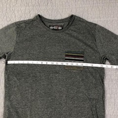 Beautiful Giant Shirt Men Large Gray Tribal Pocket Tee Heather Aztec Crewneck