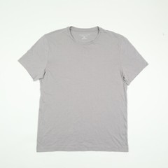 The Men’s Store Pima Cotton Solid T-Shirt Gray Size M 3001