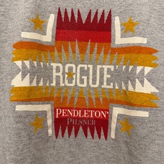 Pendleton Rogue Ales Pilsner Graphic T-Shirt Mens Large Gray Short Sleeve PNW