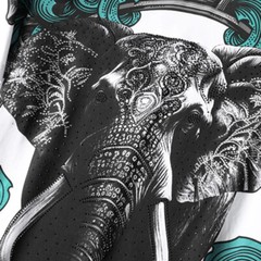 New Fashion Elephant Rhinestone Summer Short Sleeve Luxury Men Trend T-Shirt