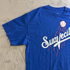 Men’s Blue Suavecito Short Sleeve T-Shirt, SBaseball Size XL