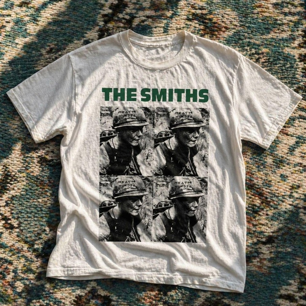 The Smiths White Graphic T-Shirt Indie Rock Band Photo Print Unisex Tee