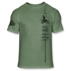 Bigfoot Dirt Biking T-Shirt – Funny Sasquatch Motocross T – No-Feel Print – F207