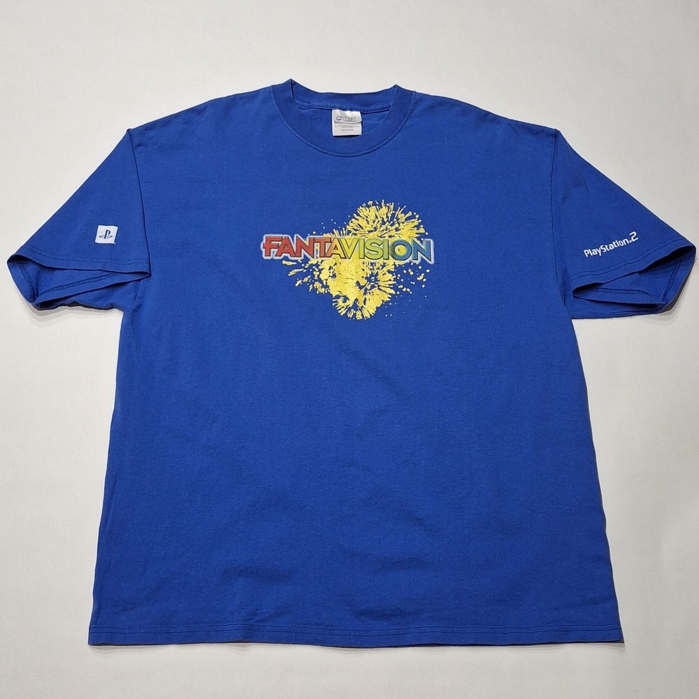 MINT VTG 2000 PlayStation 2 PS2 Launch Promo Shirt XL SCEA Employee Fantavision