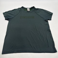 Gymshark T-shirt Men M Green Solid Logo .#47091