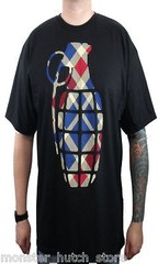 BRAND NEW WITH TAGS Grenade BURNBURRY Tee Shirt BLACK MEDIUM-XXLARGE LIMITED